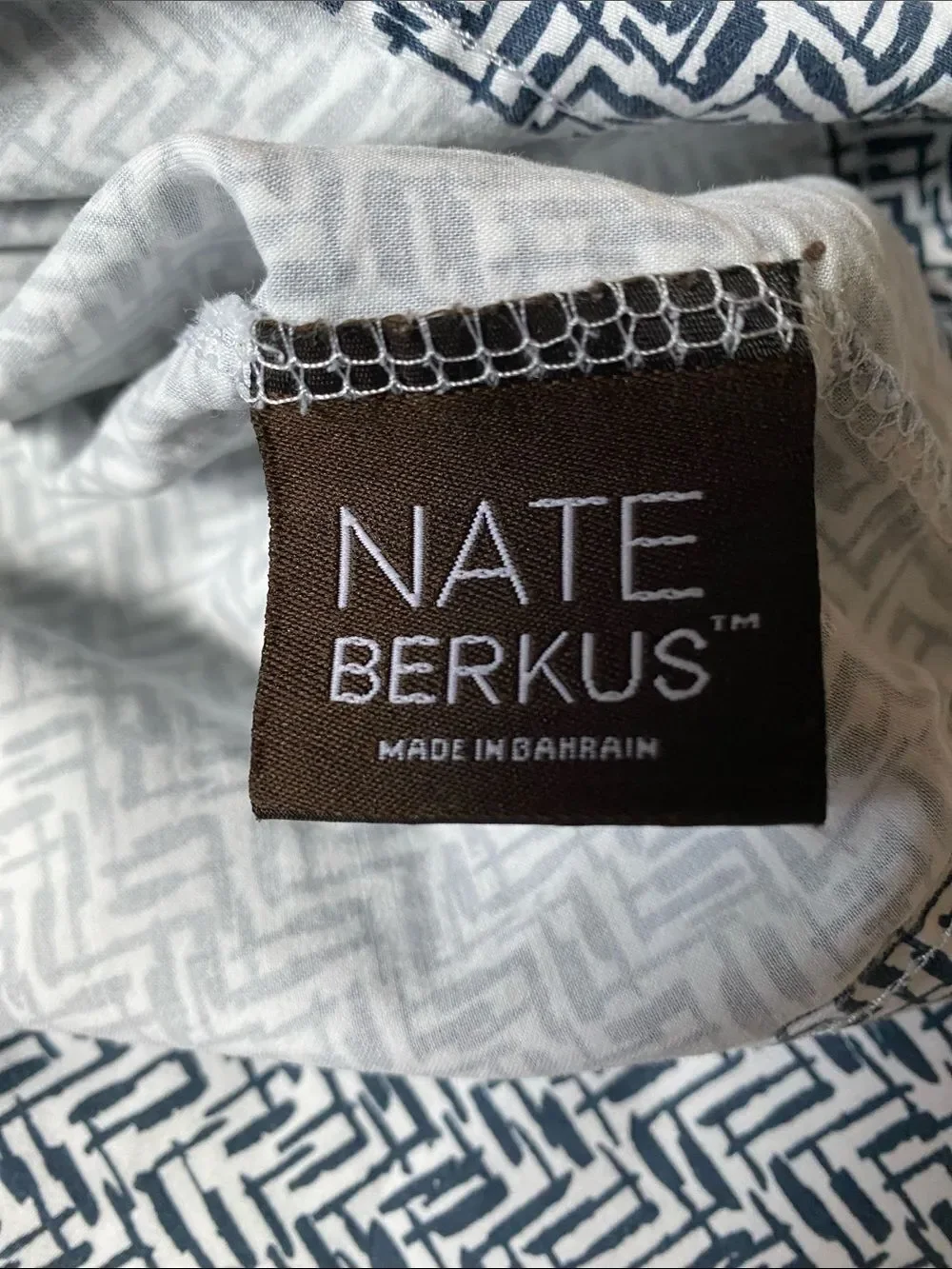 Nate Berkus Blue and White Geometric Cotton Pillowcase Set